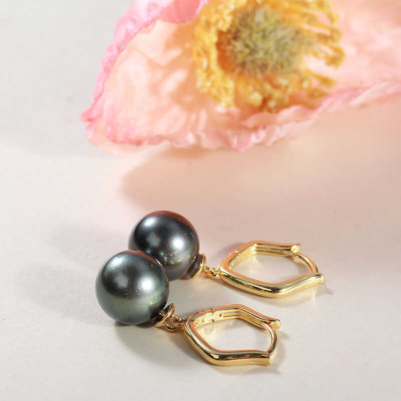 Pearl Stud Earrings - E004 Gold Plated Copper Pearl Stud