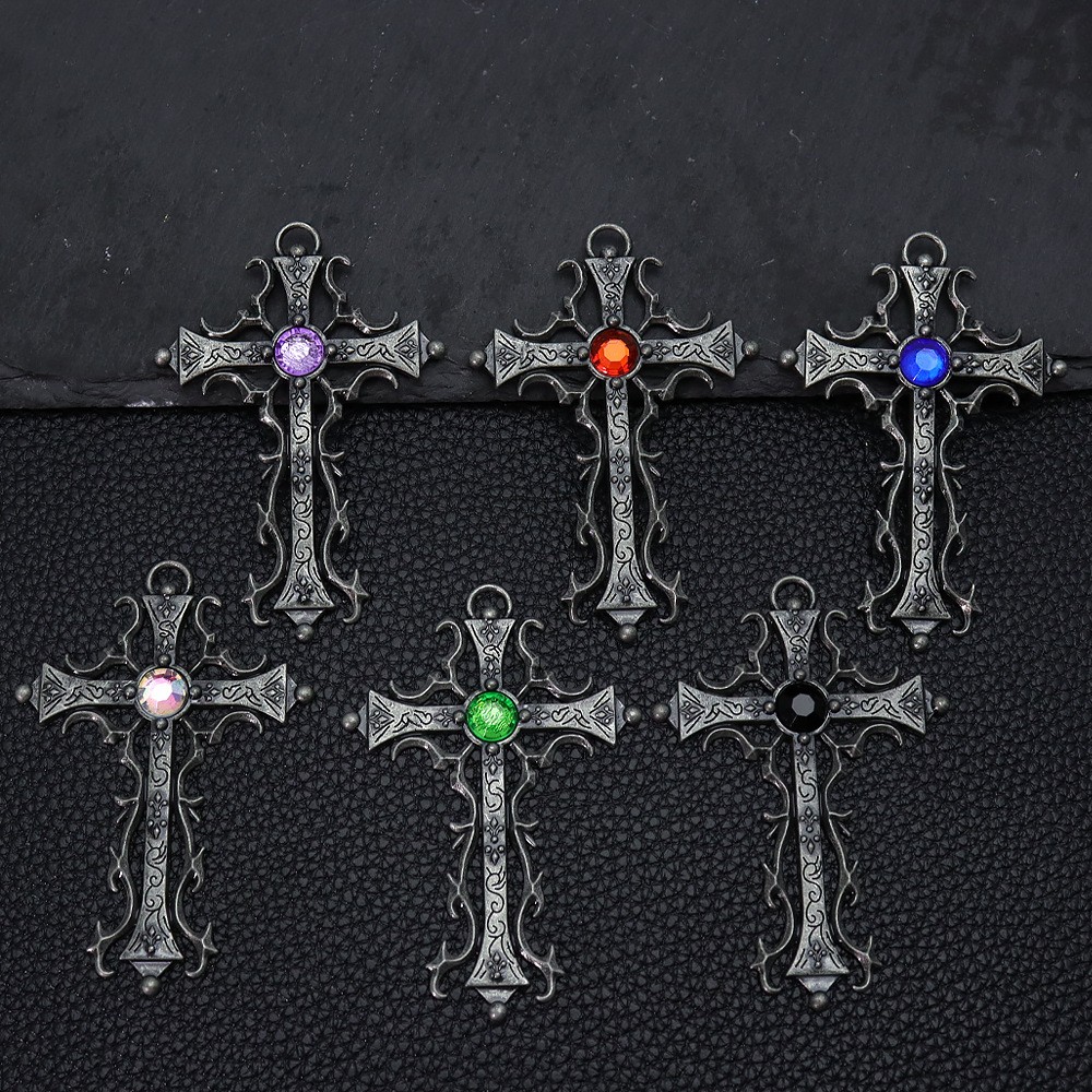 Hip Hop Chain Necklace - 2 pieces of retro punk hollow
