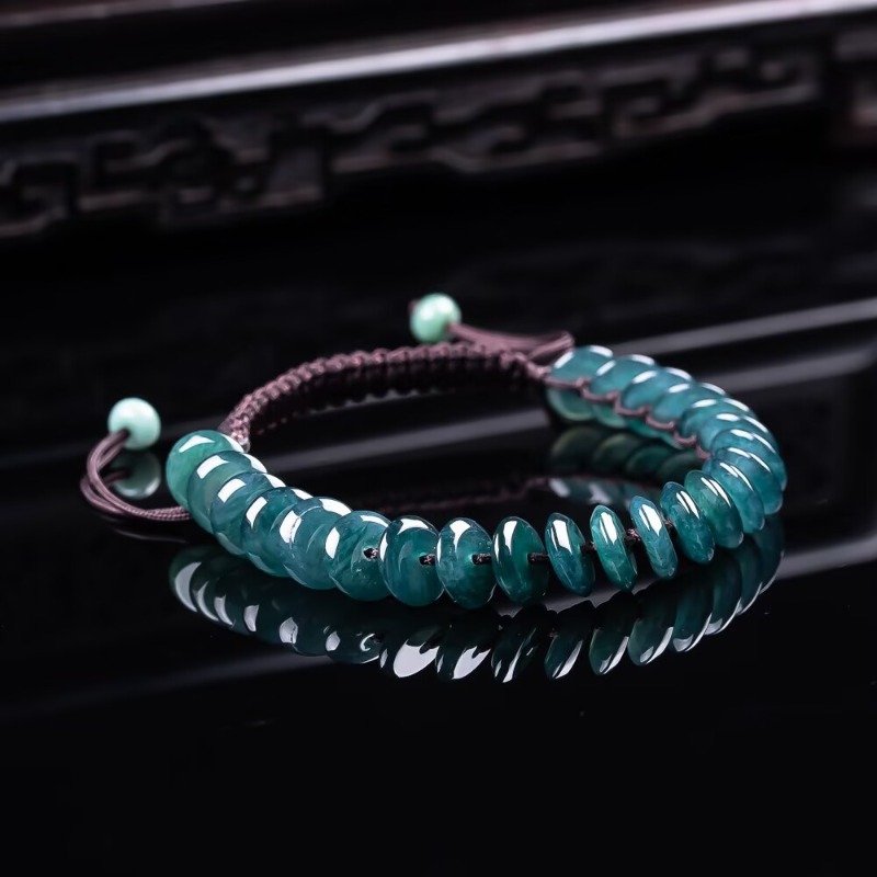 Jewelry & Watches Sp Z Oo Janów Lubelski - Natural Real Emerald Blue Water Abacus