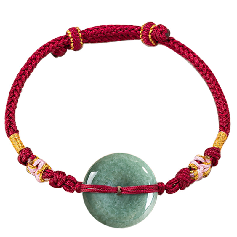 Jewelry & Watches Sp Z Oo Janów Lubelski - Green Myanmar Jadeite Donut Bracelet Designer