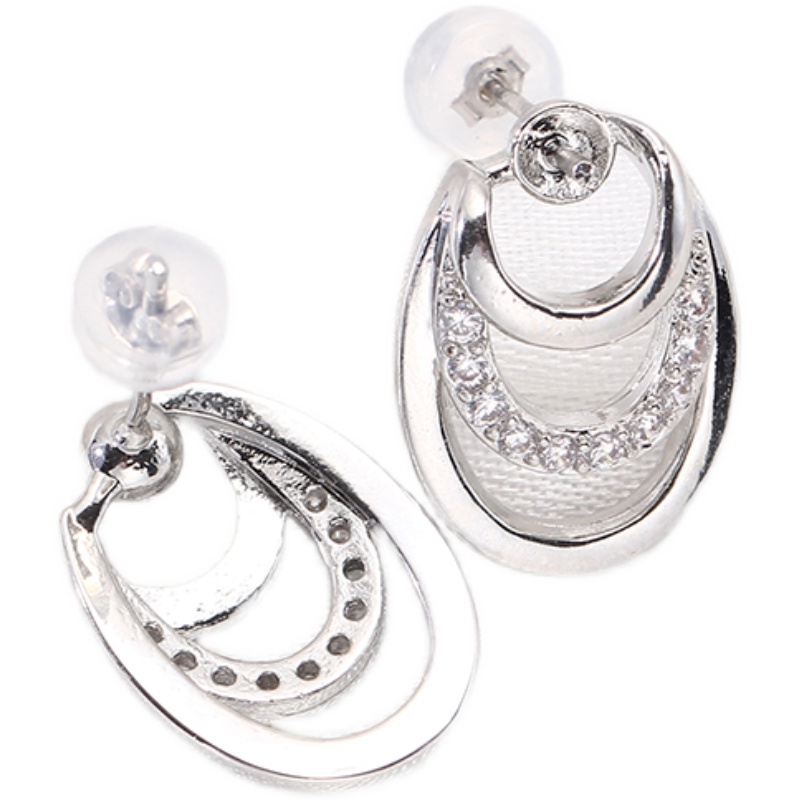 Pearl Stud Earrings - 1Pair E211 Gold Plated Copper S925
