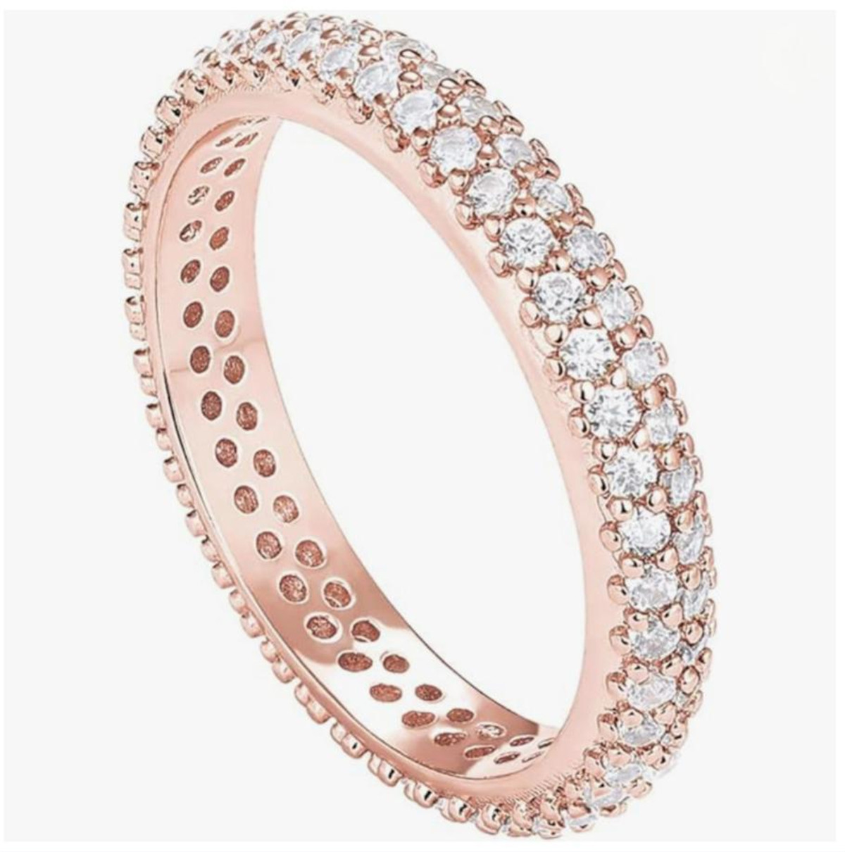 925 Silver Plated 14K Gold Wid - огляд і ціна Moissanite Ring