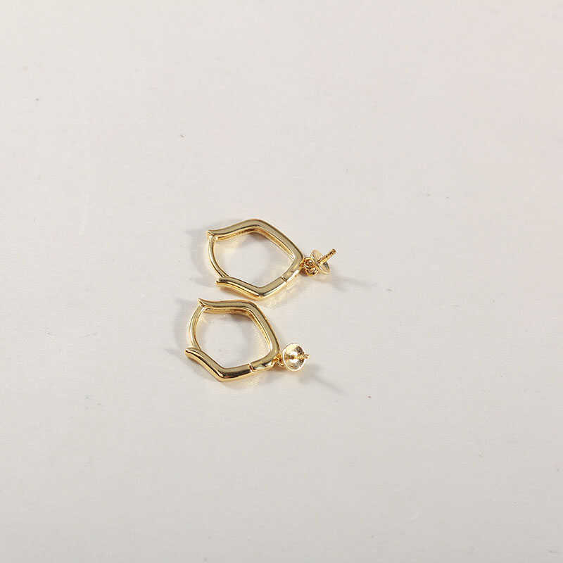 E004 Gold Plated Copper Pearl  - огляд і ціна Pearl Stud Earrings