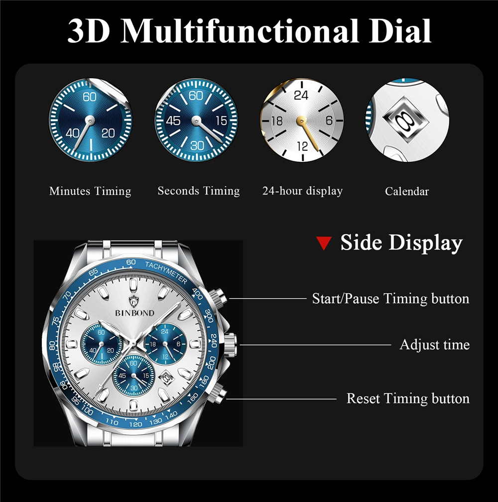 Sports New Men Chornograph Wat - огляд і ціна Jewelry Inspired Watches