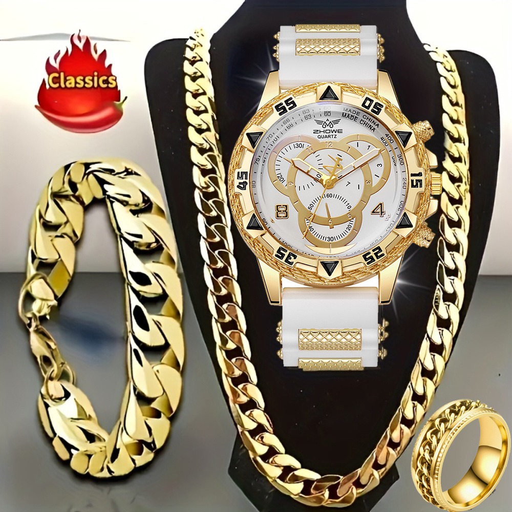 4‑Piece Luxury Men’s Watch and - огляд і ціна Jewelry Type Watches