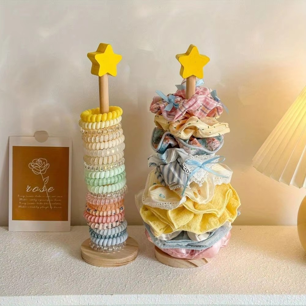 Wood Desktop Hair Rope Holder  - огляд і ціна Jewelry Organizer Watches