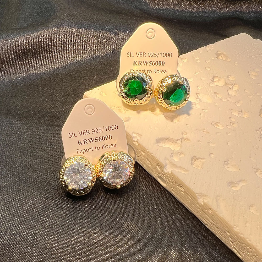 925 silver needle new white gr - огляд і ціна Pearl Stud Earrings