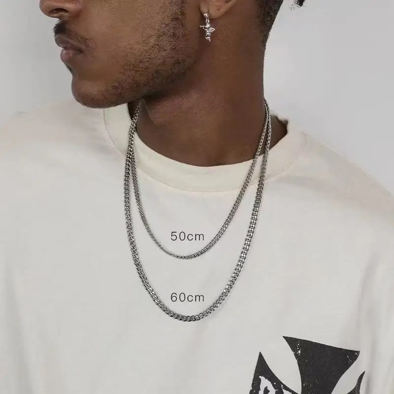 B&C Simple Titanium Cuban Chai - огляд і ціна Hip Hop Chain Necklace