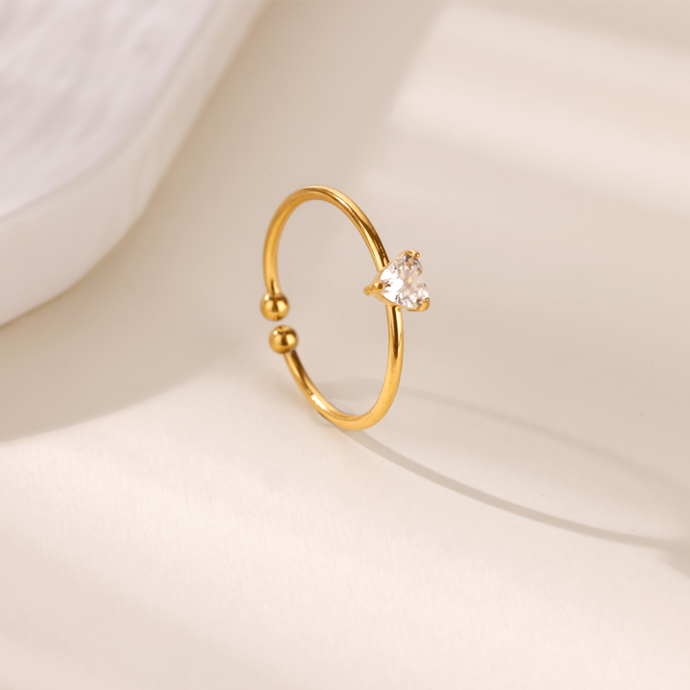 12 Birthstone Zirconia Heart R - огляд і ціна Birthstone Ring Set