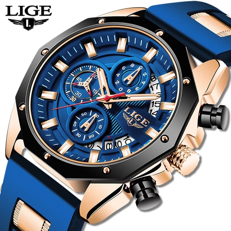 LIGE Fashion Men Watches Top B - огляд і ціна Jewelry Inspired Watches