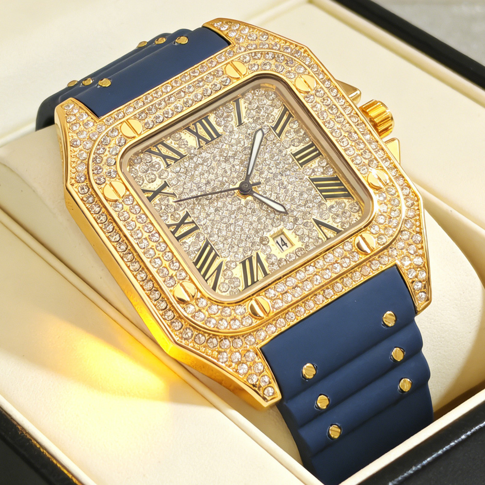Hot Fashion Square Full Diamon - огляд і ціна Jewelry Type Watches