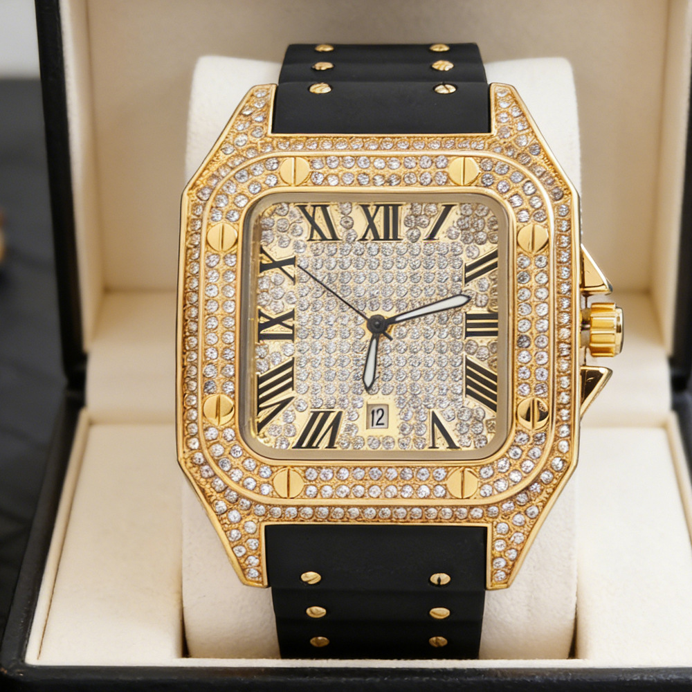 Hot Fashion Square Full Diamon - огляд і ціна Jewelry Type Watches