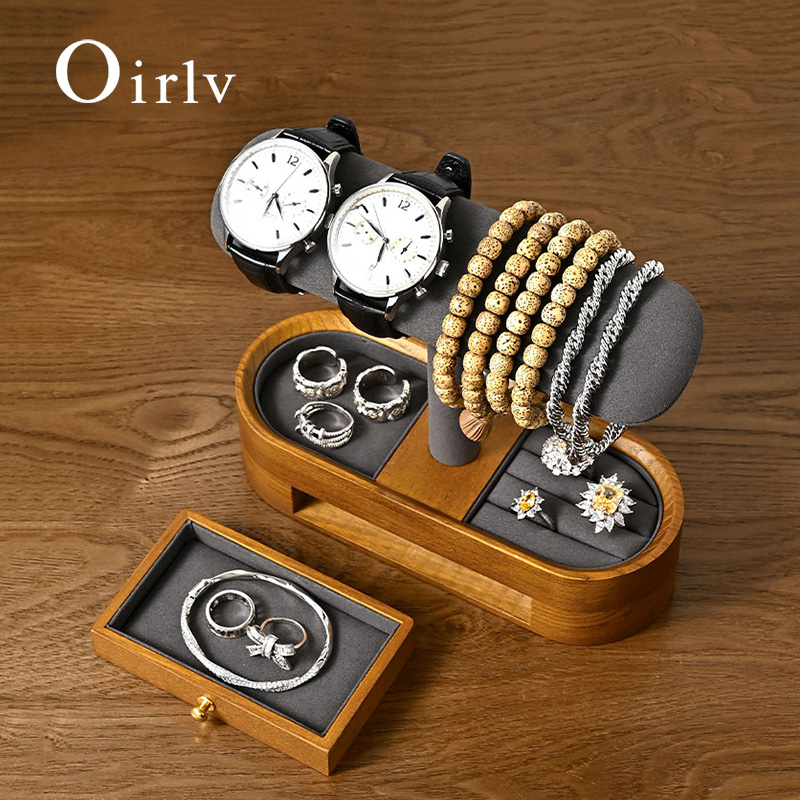Oirlv Solid Wood Watch Organiz - огляд і ціна Jewelry Organizer Watches