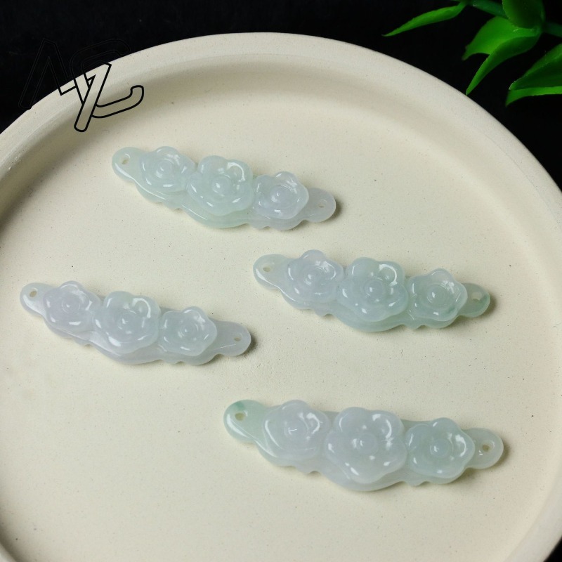 1pc Natural Jadeite Emerald Fl - огляд і ціна Jewelry & Watches Sp Z Oo Janów Lubelski