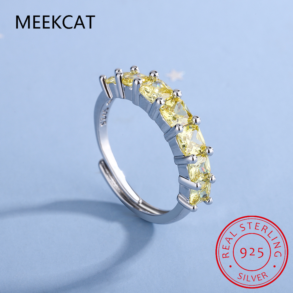 Princess Cut Natural Yellow Ci - огляд і ціна Birthstone Ring Set