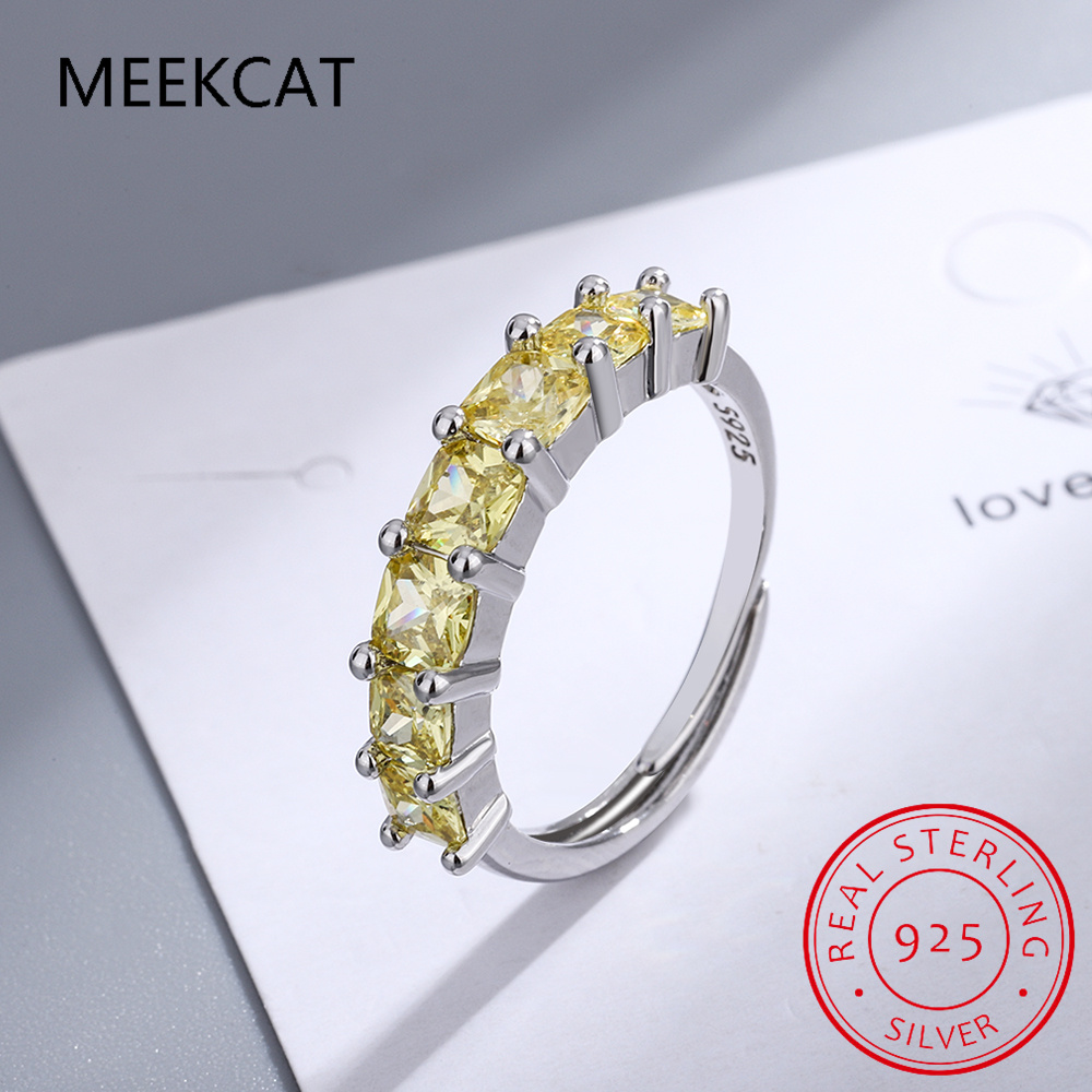 Princess Cut Natural Yellow Ci - огляд і ціна Birthstone Ring Set