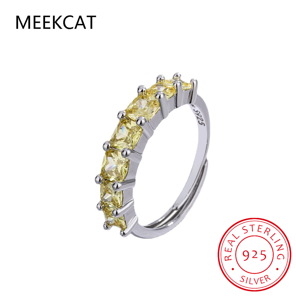 Princess Cut Natural Yellow Ci - огляд і ціна Birthstone Ring Set