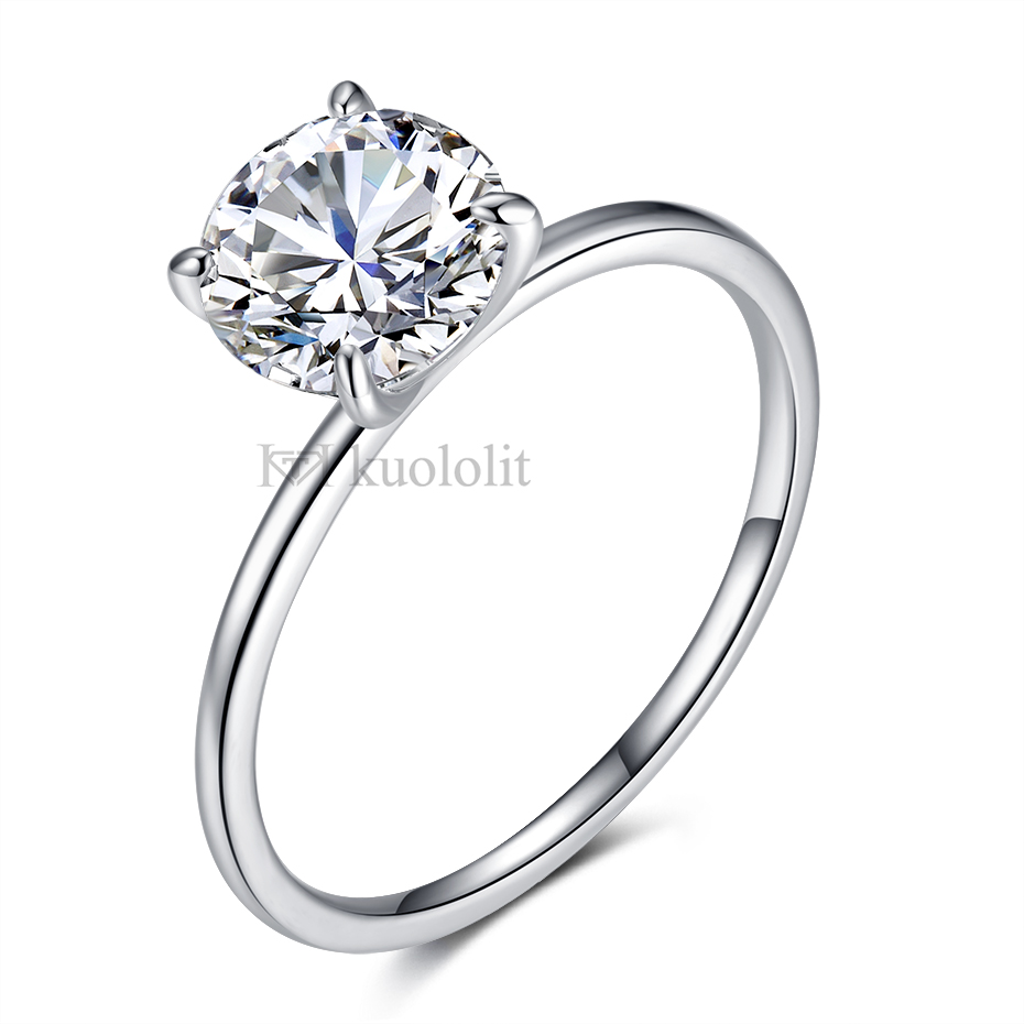 1CT‑2CT Round Cut 8.0mm D Colo - огляд і ціна Moissanite Ring