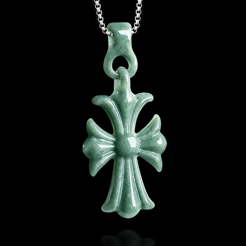 Natural Burmese Jadeite Cross  - огляд і ціна Jewelry & Watches Sp Z Oo Janów Lubelski