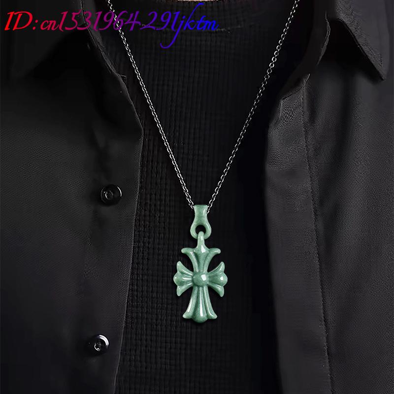 Natural Burmese Jadeite Cross  - огляд і ціна Jewelry & Watches Sp Z Oo Janów Lubelski