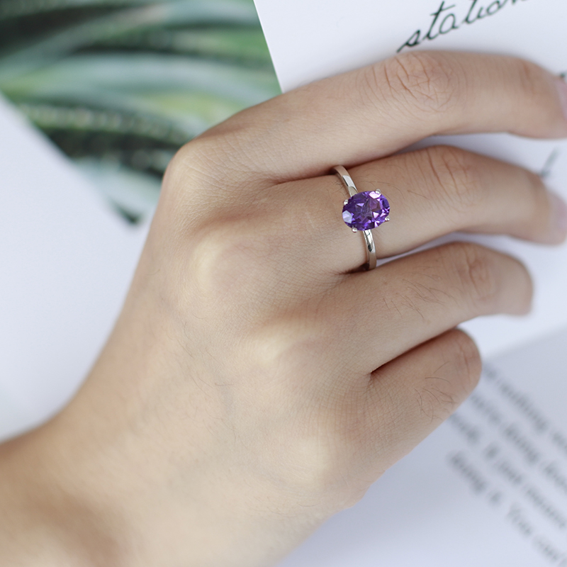 Gem's Ballet 2.79Ct Natural Am - огляд і ціна Birthstone Ring Set