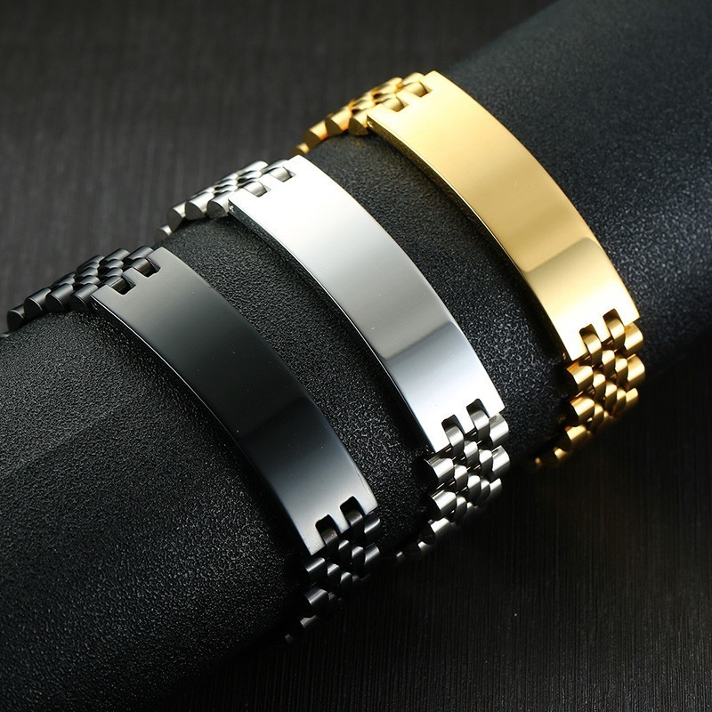 Vnox Mens 15mm Wide ID Tag Bra - огляд і ціна Jewelry Type Watches