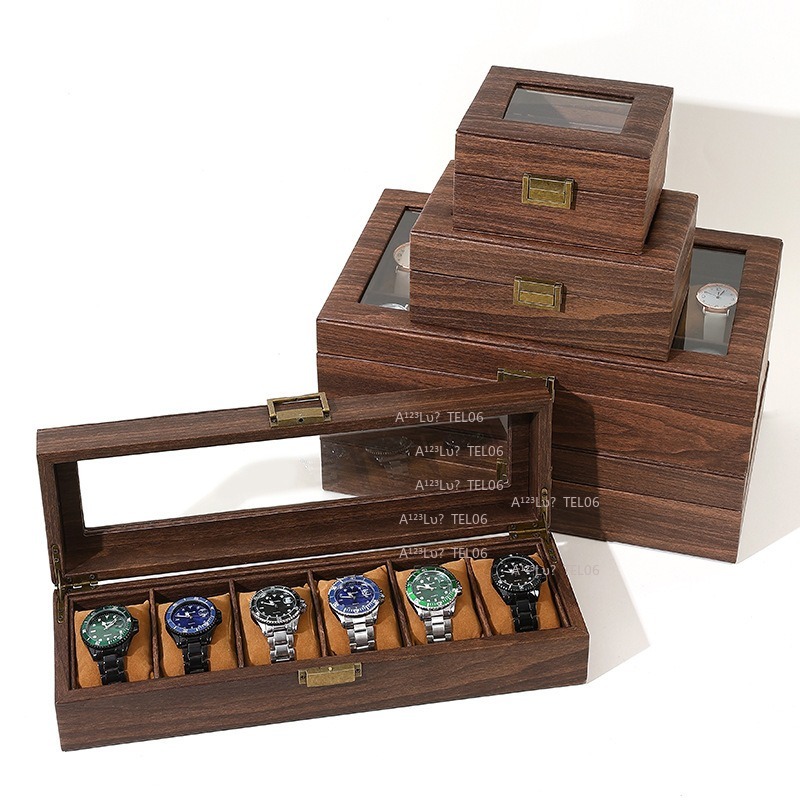 Vintage Wood Grain PU Leather  - огляд і ціна Jewelry Organizer Watches