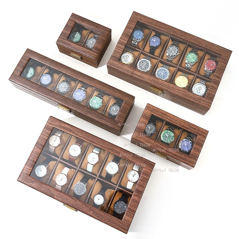 Vintage Wood Grain PU Leather  - огляд і ціна Jewelry Organizer Watches