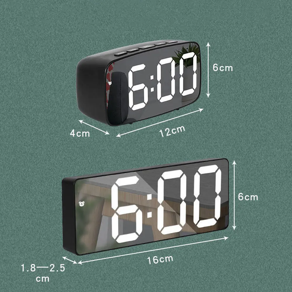 Acrylic Mirror Alarm Clock Ele - огляд і ціна Moments Watches & Jewelry Burlington