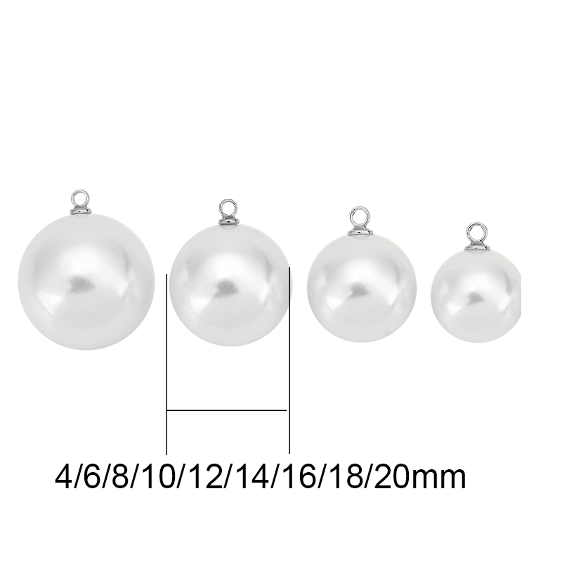 20pcs Imitation Pearl Beads Ea - огляд і ціна Pearl Stud Earrings