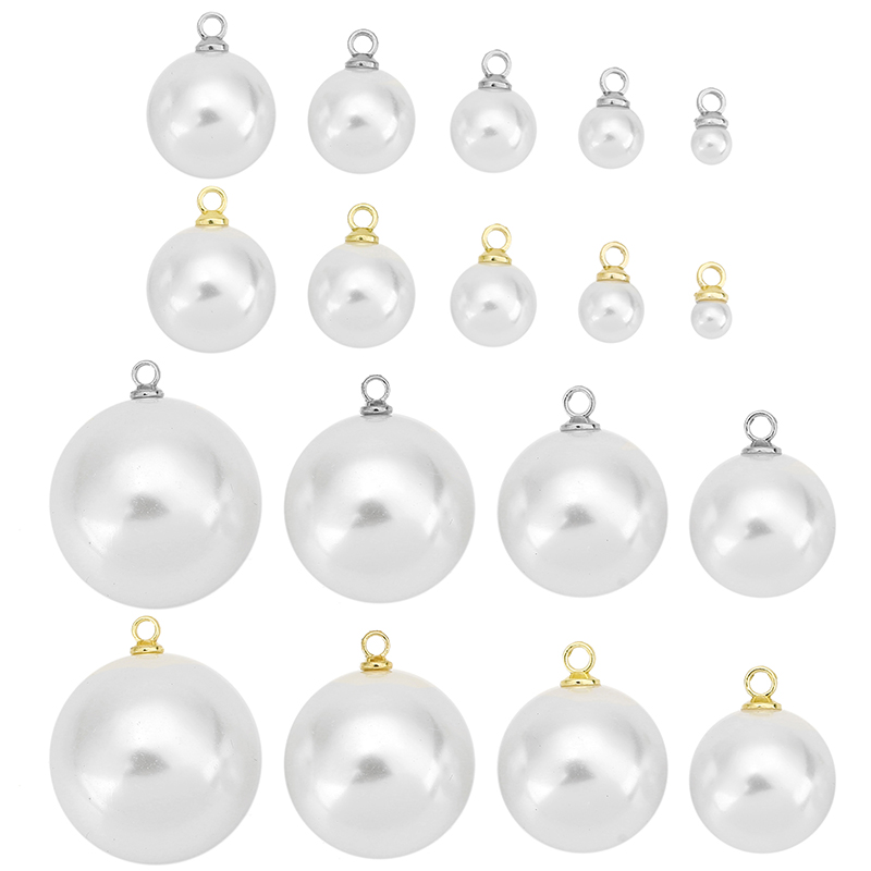 20pcs Imitation Pearl Beads Ea - огляд і ціна Pearl Stud Earrings