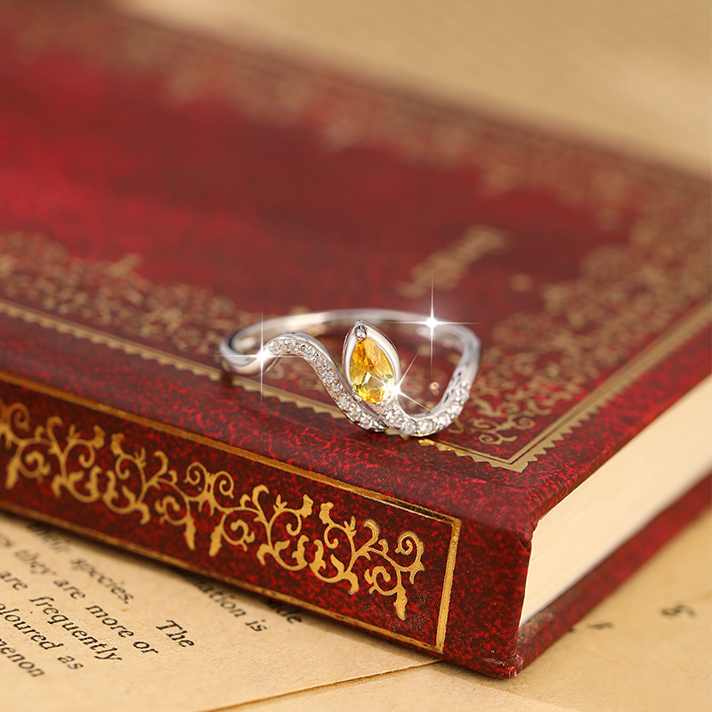 925 Sterling Silver Wedding Sn - огляд і ціна Birthstone Ring Set