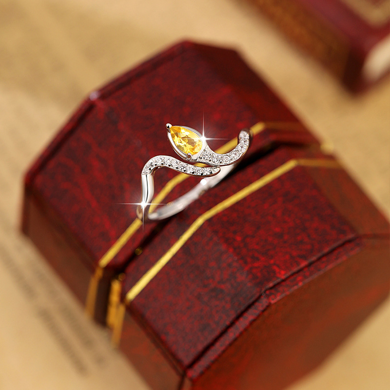 925 Sterling Silver Wedding Sn - огляд і ціна Birthstone Ring Set