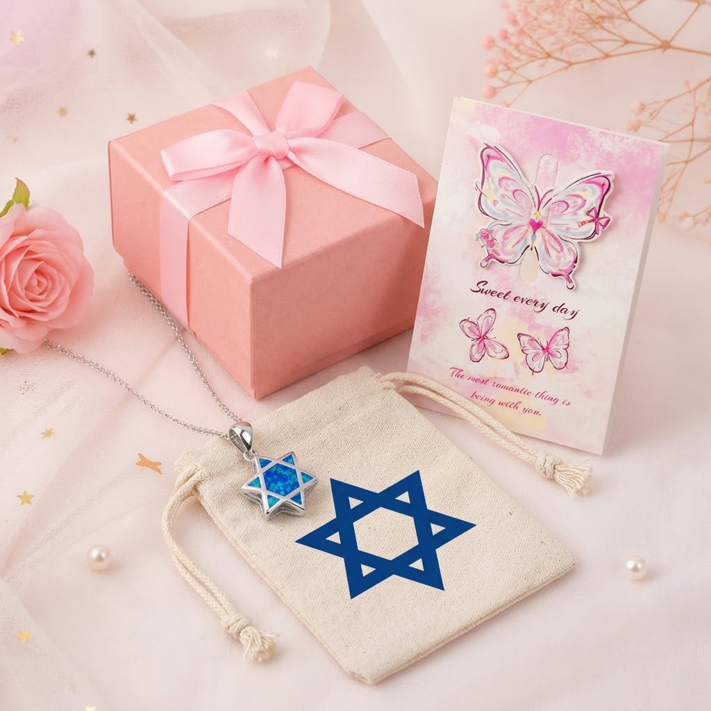 Star of David Opal Pendant Nec - огляд і ціна Jewelry & Watches Sp Z Oo Janów Lubelski