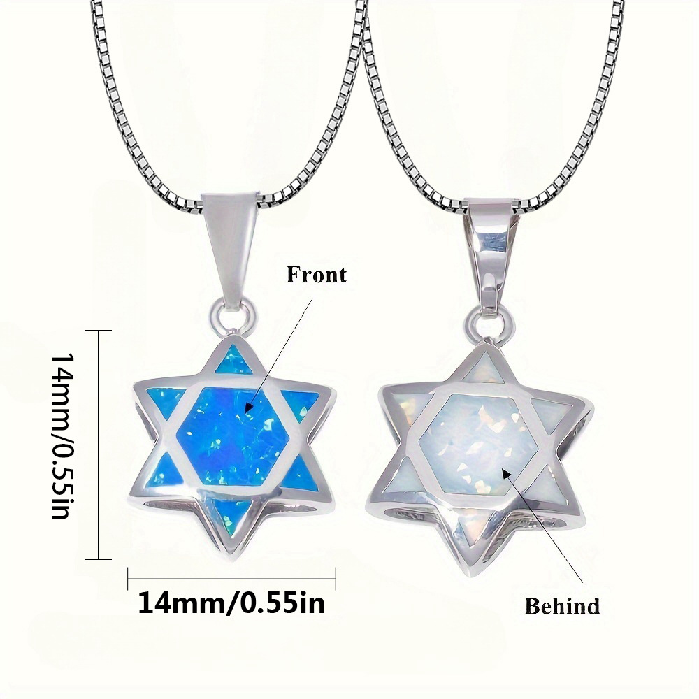 Star of David Opal Pendant Nec - огляд і ціна Jewelry & Watches Sp Z Oo Janów Lubelski