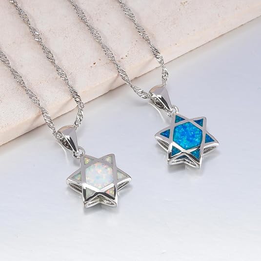 Star of David Opal Pendant Nec - огляд і ціна Jewelry & Watches Sp Z Oo Janów Lubelski