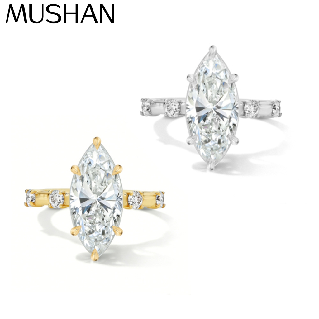 MUSHAN Custom Jewelry 925 Ster - огляд і ціна Moissanite Ring