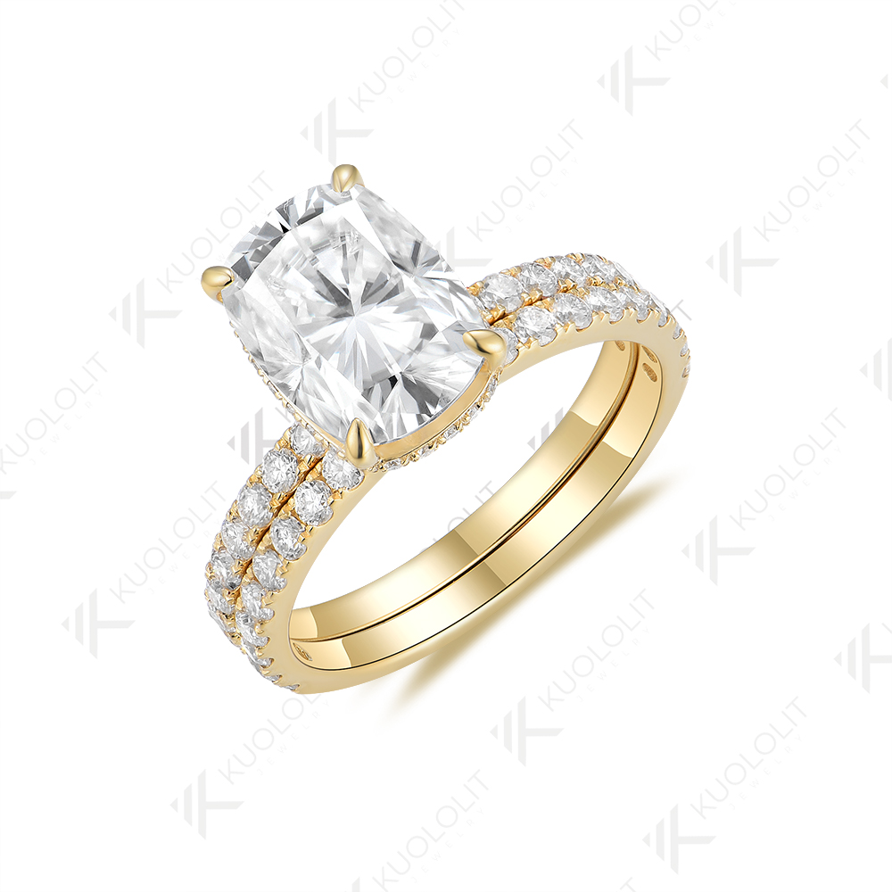 Unbranded Women Elongated Cush - огляд і ціна Moissanite Ring
