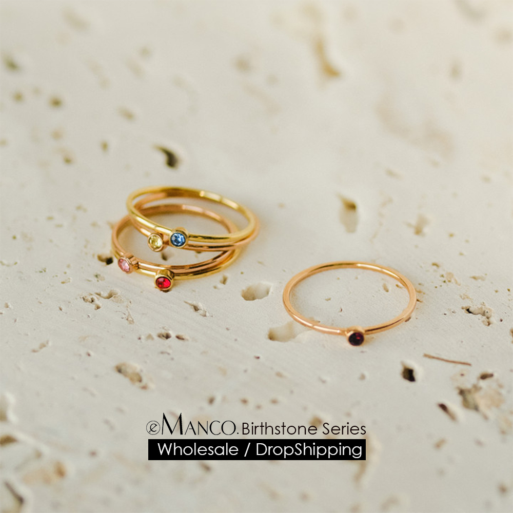 EMANCO 12 Color Birthstone Rin - огляд і ціна Birthstone Ring Set
