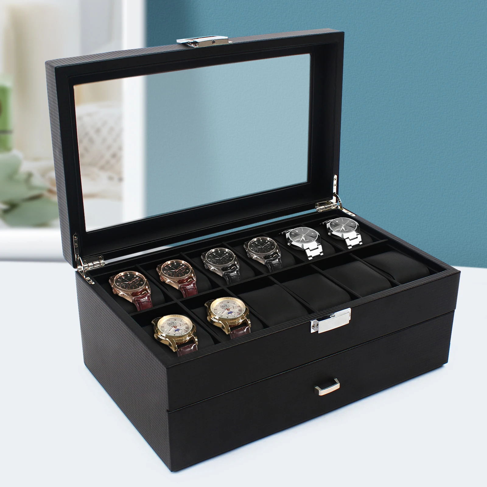 NEW 2 Layers 24 Compartments W - огляд і ціна Jewelry Type Watches
